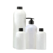 16oz HDPE Durable Squeezable Plastic Bottles with Black Press Disc Top Cap Natural Clear Container